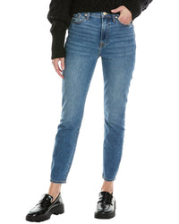 7 For All Mankind High-Waist Gwenevere Ankle Cut Jean Blue Regular 0 (XS)