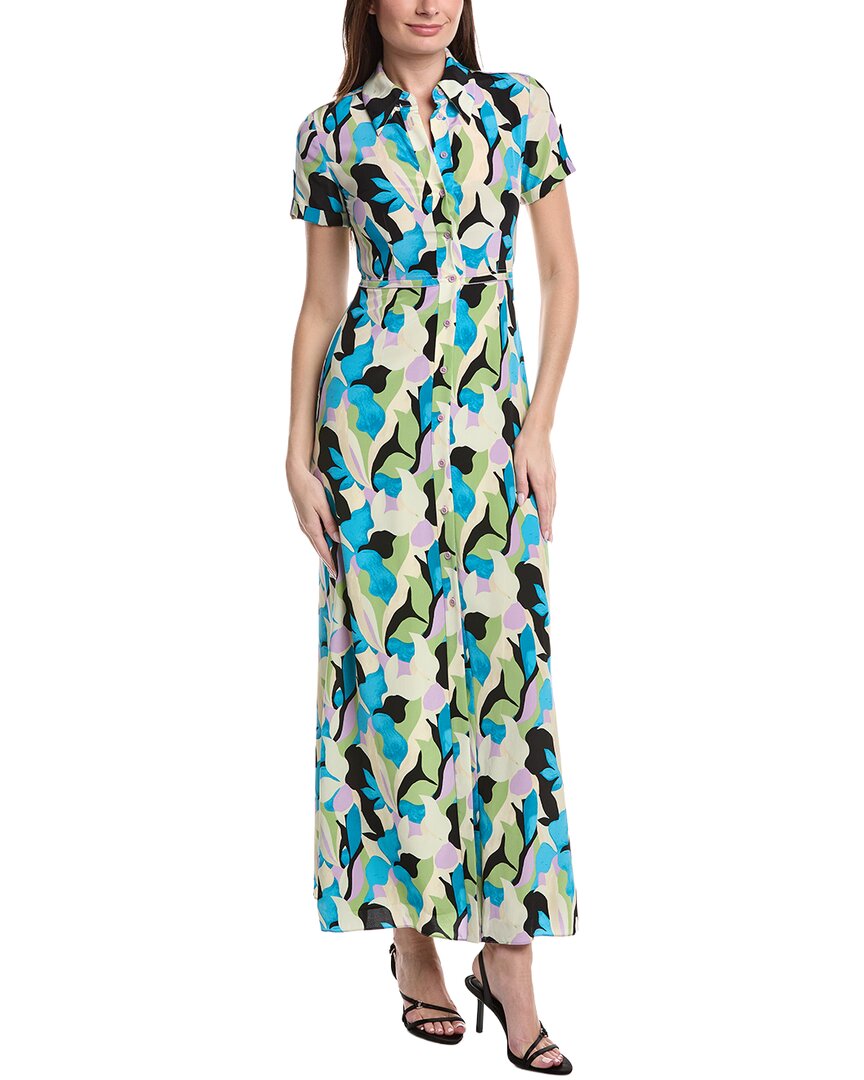 Diane von Furstenberg Diane Von Furstenberg Collared Silk Shirtdress