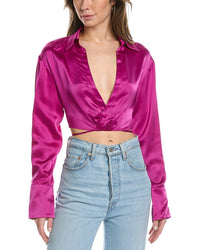 Nicholas Edeline Silk Top Pink 0