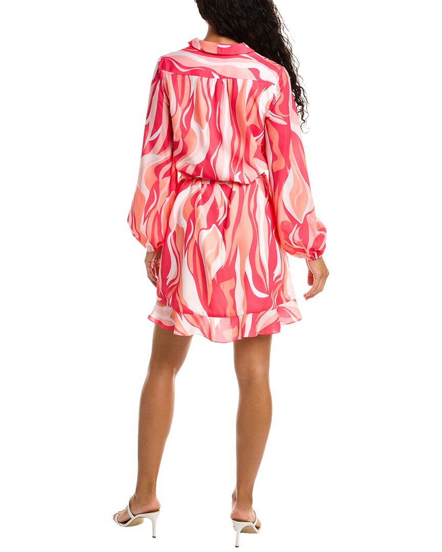 strapless open back dress Beulah Wrap Mini Dress - Pink
