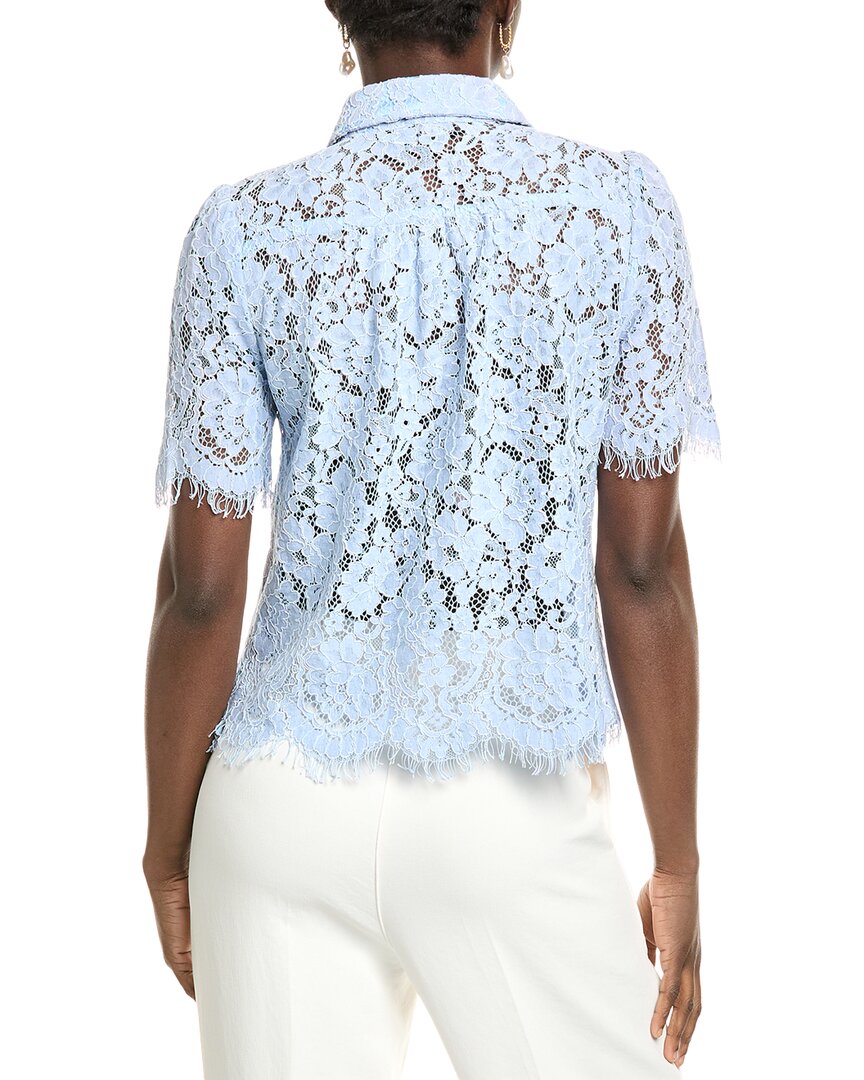 Gracia Floral Lace Button-Down Shirt