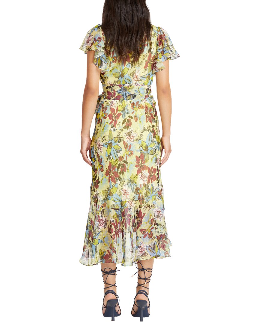 Tanya Taylor Blaire Linen & Silk-Blend Midi Dress