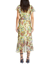 Tanya Taylor Blaire Linen & Silk-Blend Dress