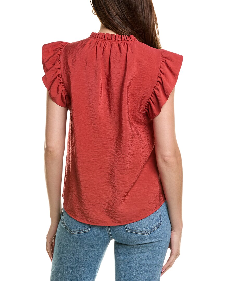 Anne Klein Trapunto Stitched Placket Top