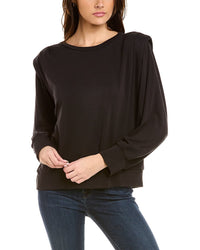 Elie Tahari Padded Shoulder Top