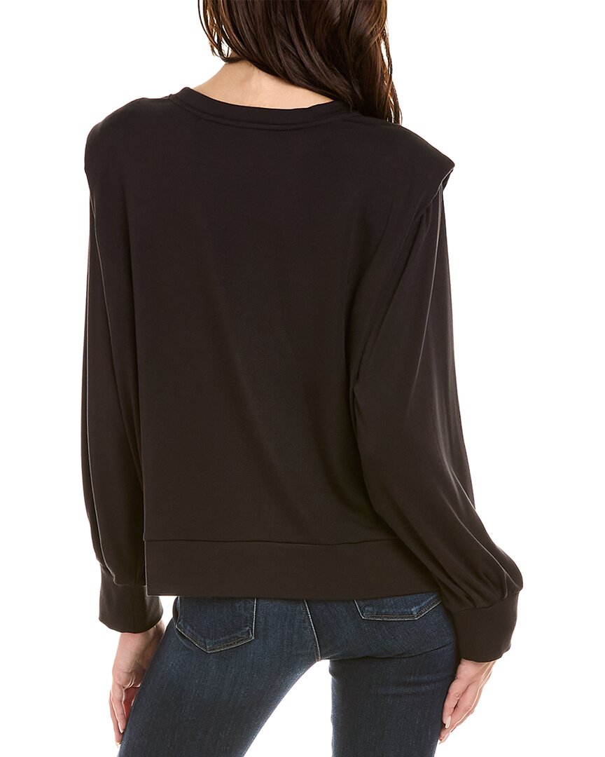 Elie Tahari Padded Shoulder Top