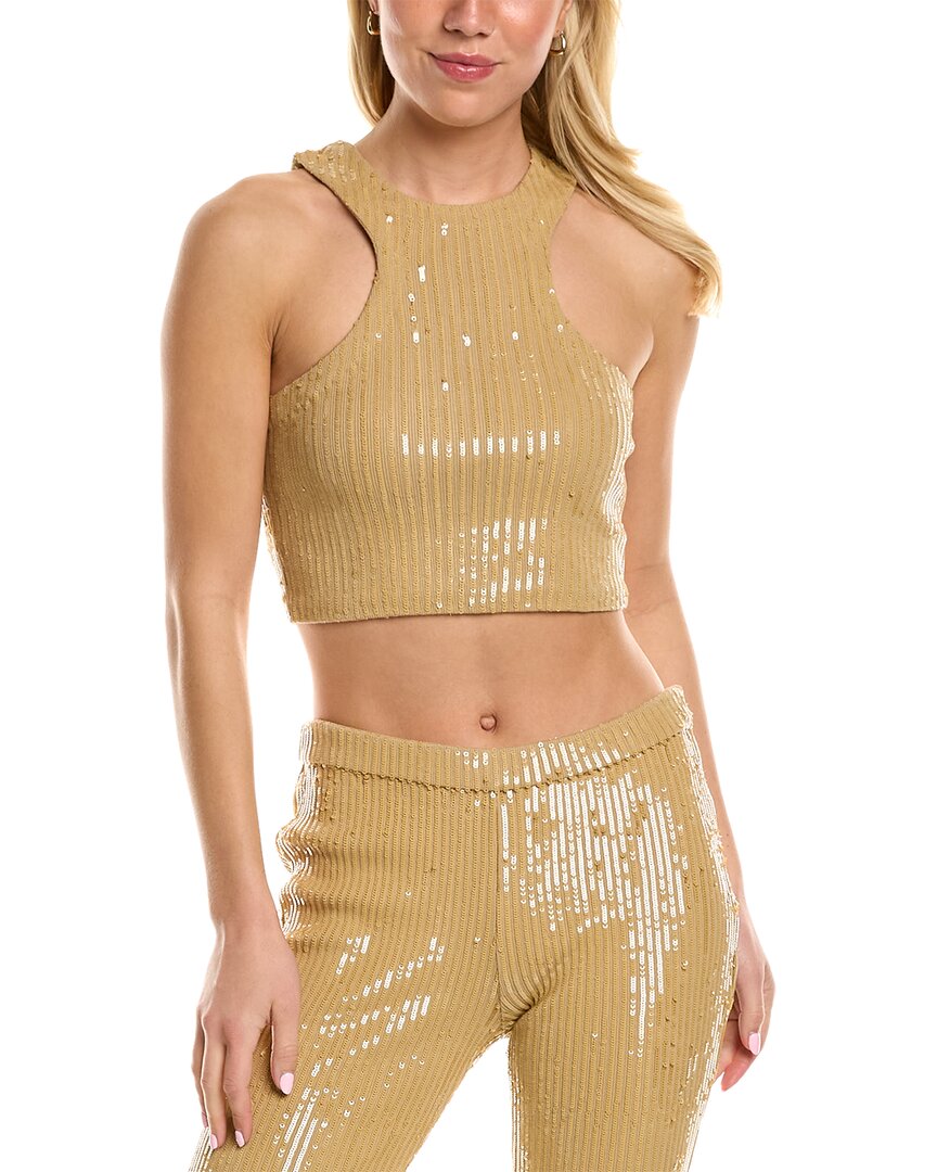 Retrofête Audra Sequin Knit Top Regular 0 (XS) Brown Multi