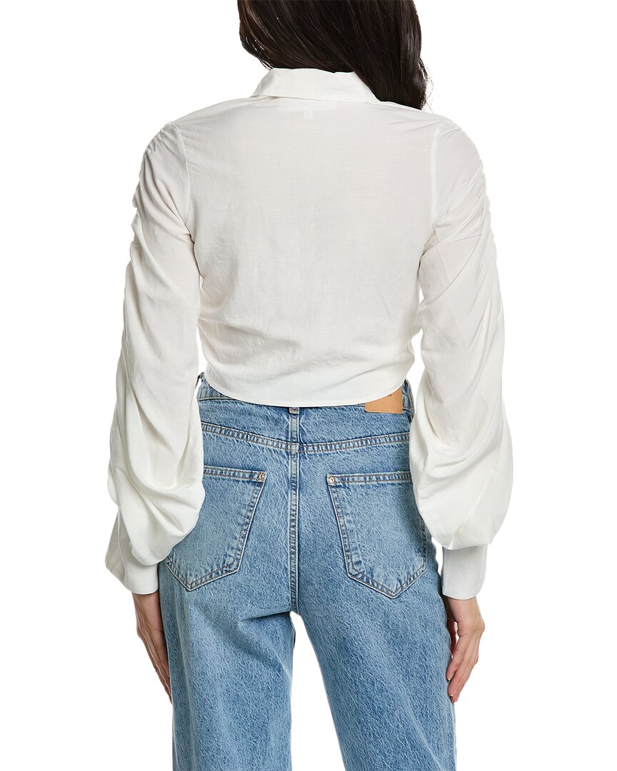 Just Bee Queen Dakota Linen-Blend Top