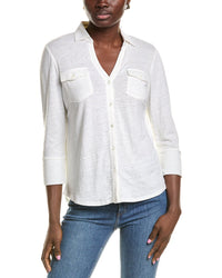 J.Mclaughlin Brynn Linen-Blend Top