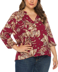 Romanissa Blouse Red Regular 00 (XXS)