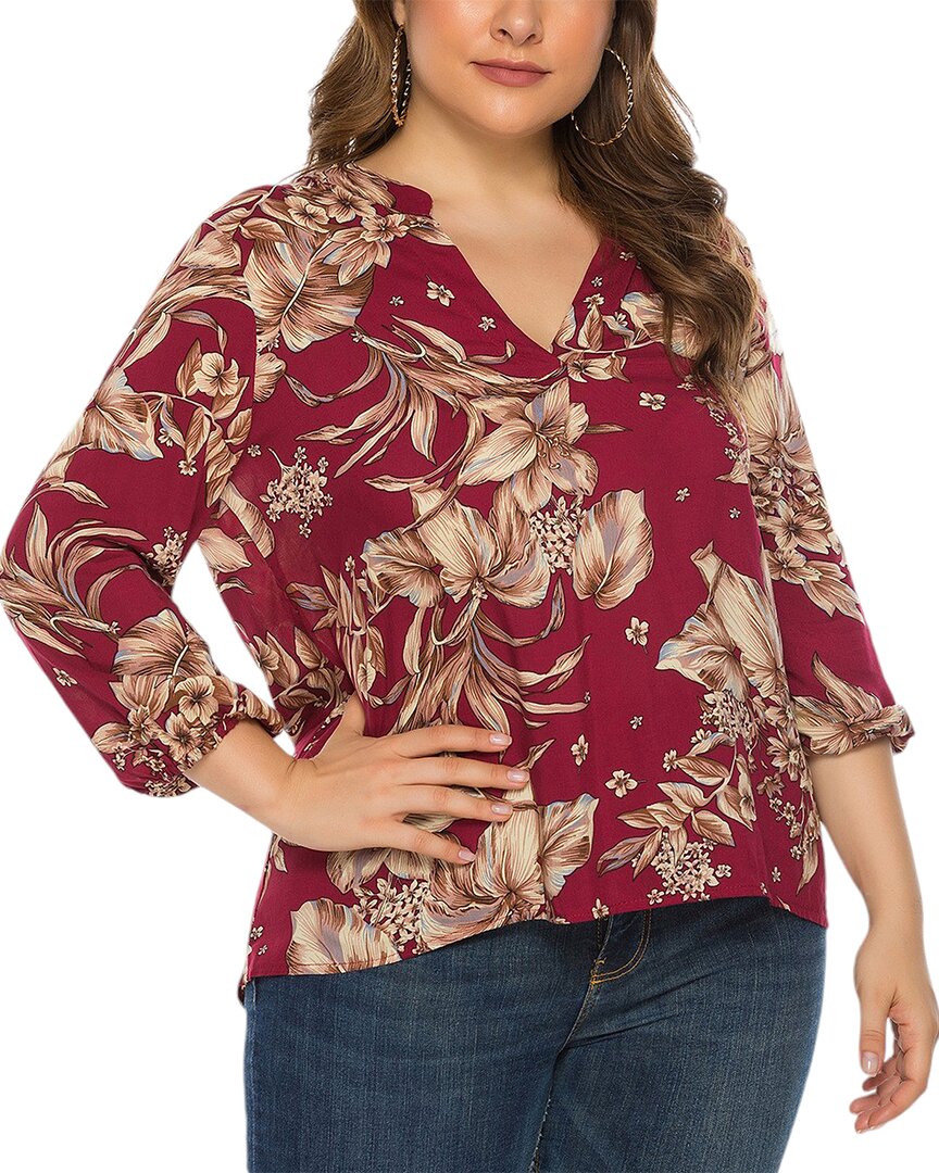 Romanissa Blouse Red Regular 00 (XXS)
