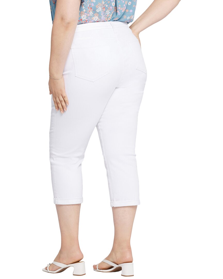 Nydj Plus Chloe Optic White Capri Jean
