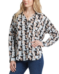 Nydj Becky Blouse Grey