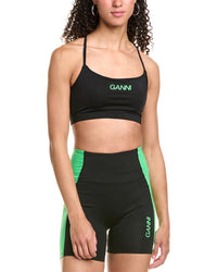 Ganni Active Strap Top Black