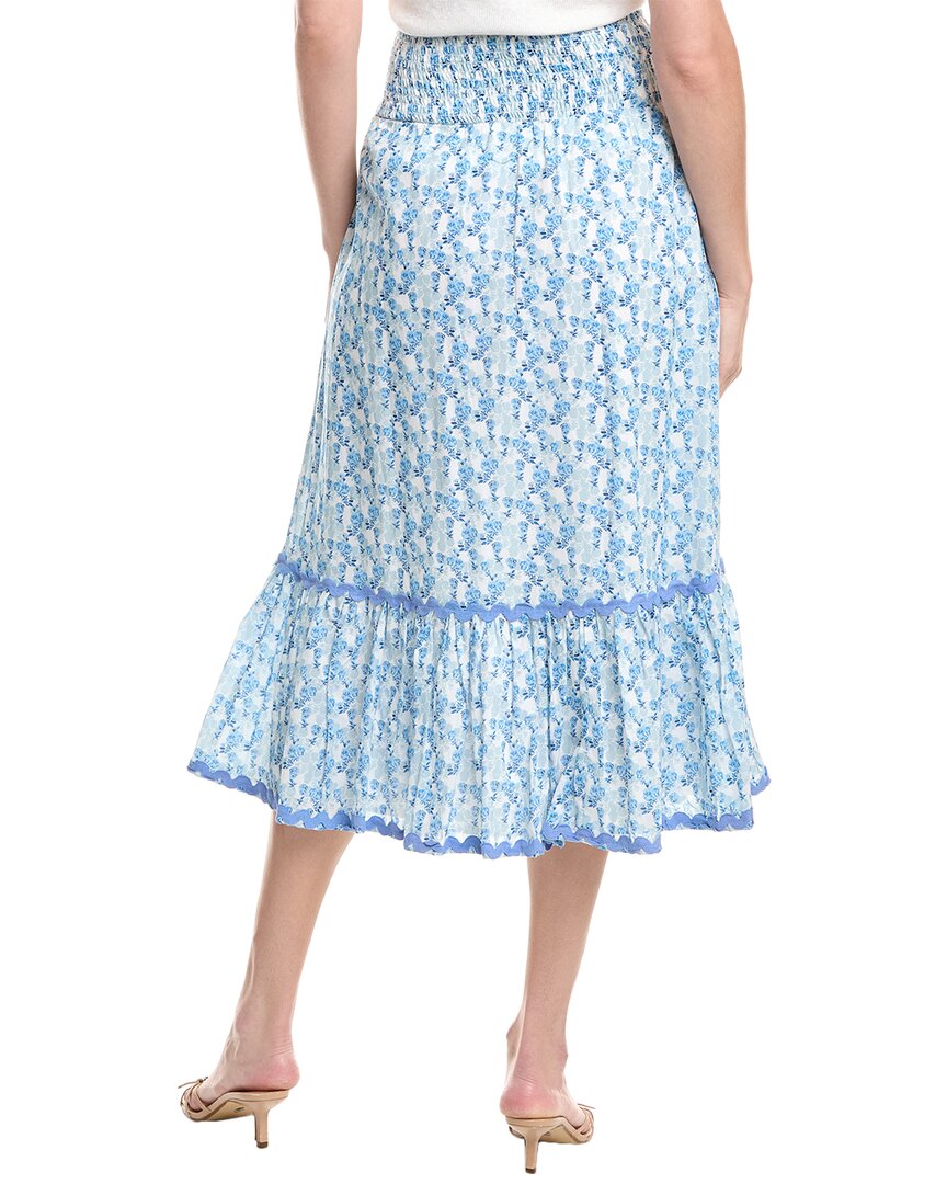 Sail To Sable Smocked Waist Midi Skirt