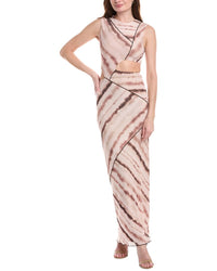 Misha Salli Mesh Gown White