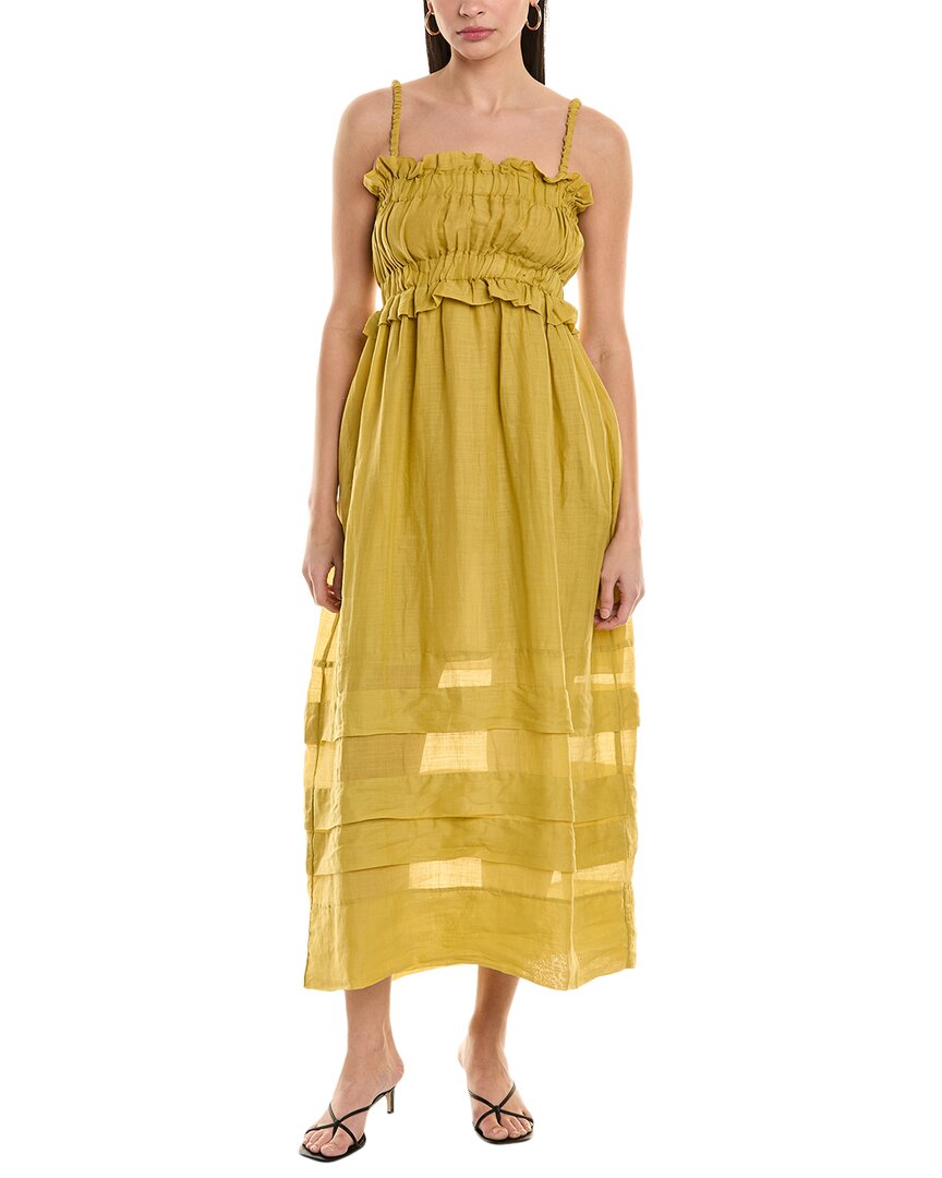 Alpha Studio Tank Dress Yellow