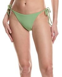 Rvca Costa Crinkle Skimpy Tie Side Bottom Green