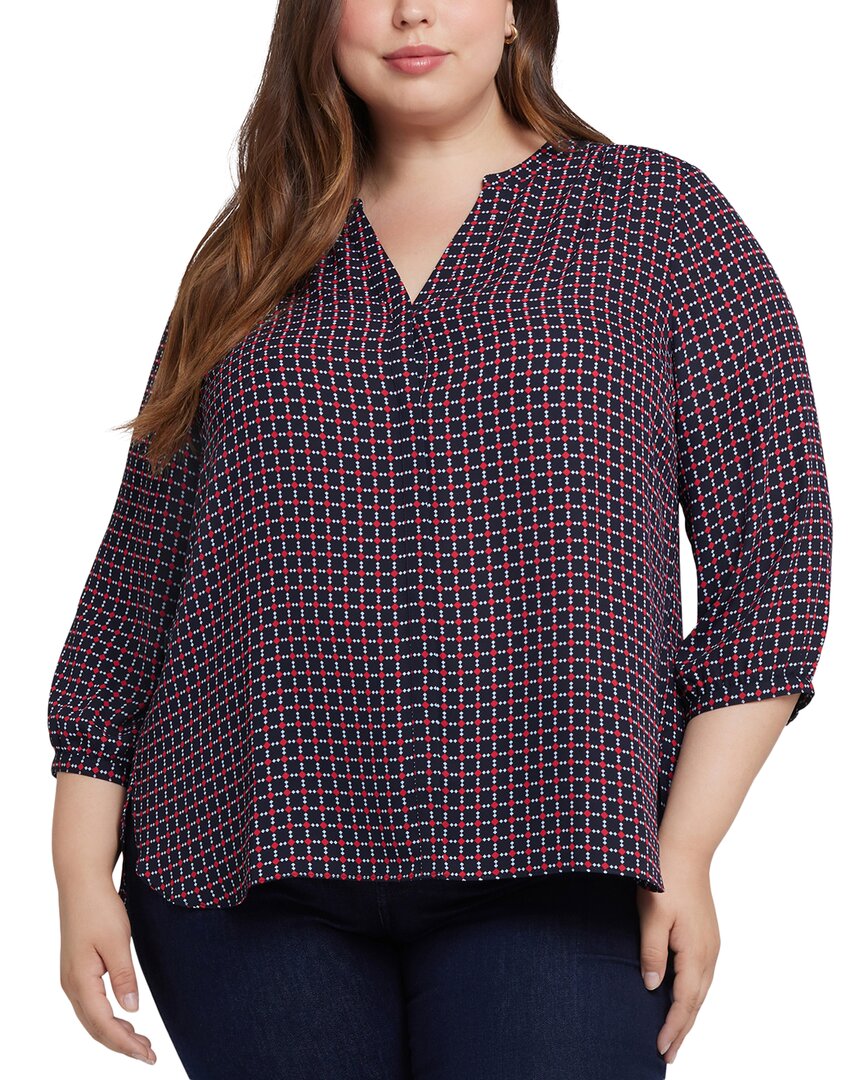 Nydj Pintuck Blouse Multi