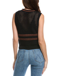 Re/Done Crochet Mesh Vest