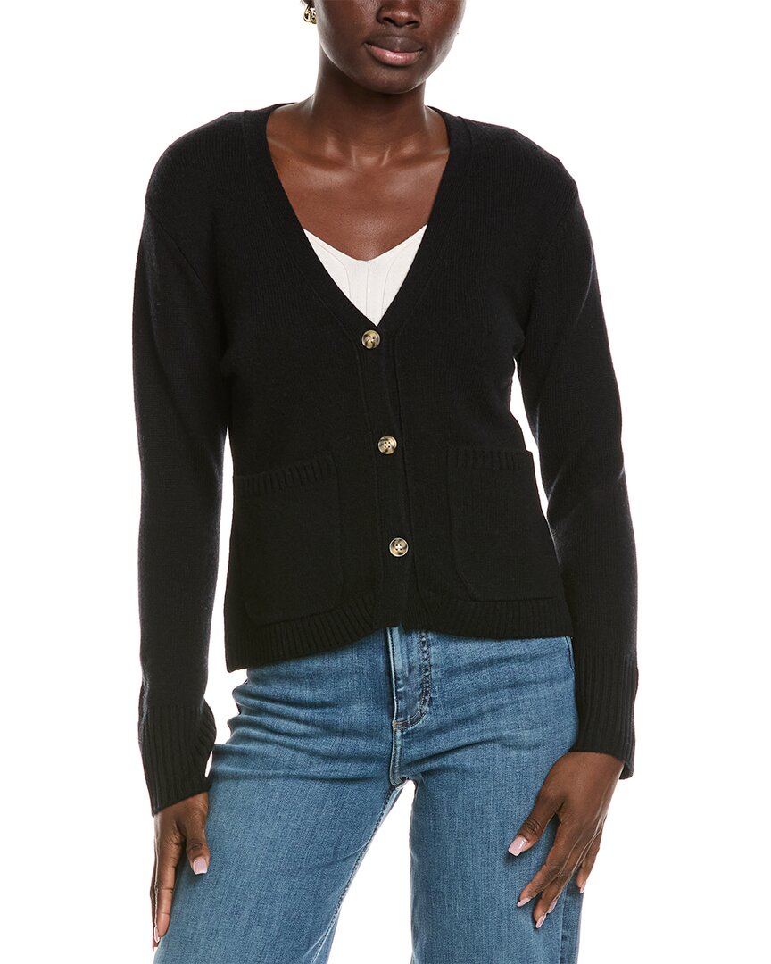 Kier + J Scarlet Wool & Cashmere-Blend Cardigan
