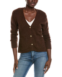 Kier + J Scarlet Wool & Cashmere-Blend Cardigan