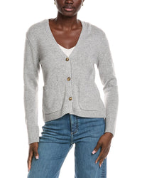 Kier + J Scarlet Wool & Cashmere-Blend Cardigan
