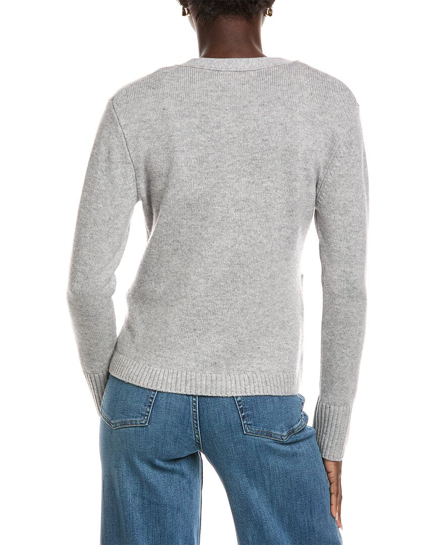 Kier + J Scarlet Wool & Cashmere-Blend Cardigan