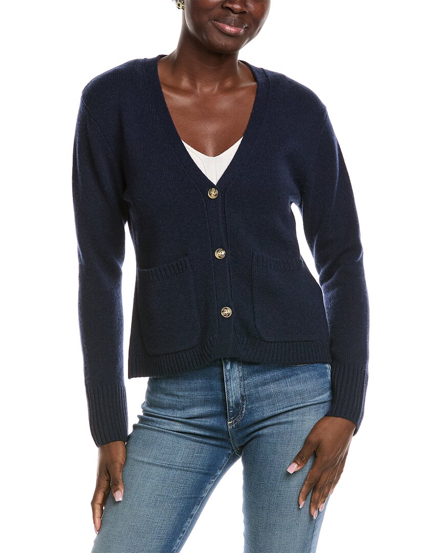 Kier + J Scarlet Wool & Cashmere-Blend Cardigan