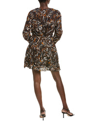 Marie Oliver Mila Linen & Silk-Blend Dress