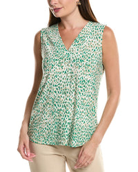 Anne Klein Printed Top Green