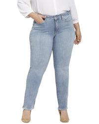 Nydj Plus Marilyn Haley Straight Jean Multi