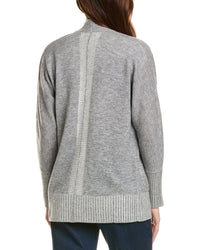 Forte Cashmere Plaited Wool & Cashmere-Blend Cardigan