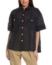 3.1 Phillip Lim Broderie Anglaise Camp Shirt