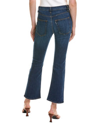 Askk Ny High-Rise Dark Vintage Crop Bootcut Jean