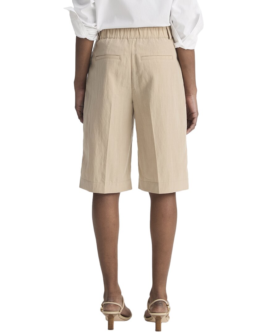 Vince Mid Rise Textured Wool-Blend Tailored Short