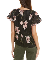Cece Accordion Pleated Blouse