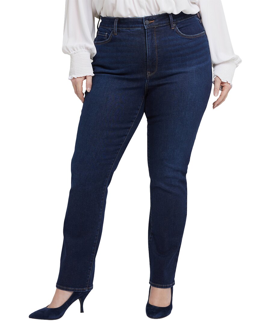 Nydj Plus Marilyn River Bridge High-Rise Straight Leg Jean Multi
