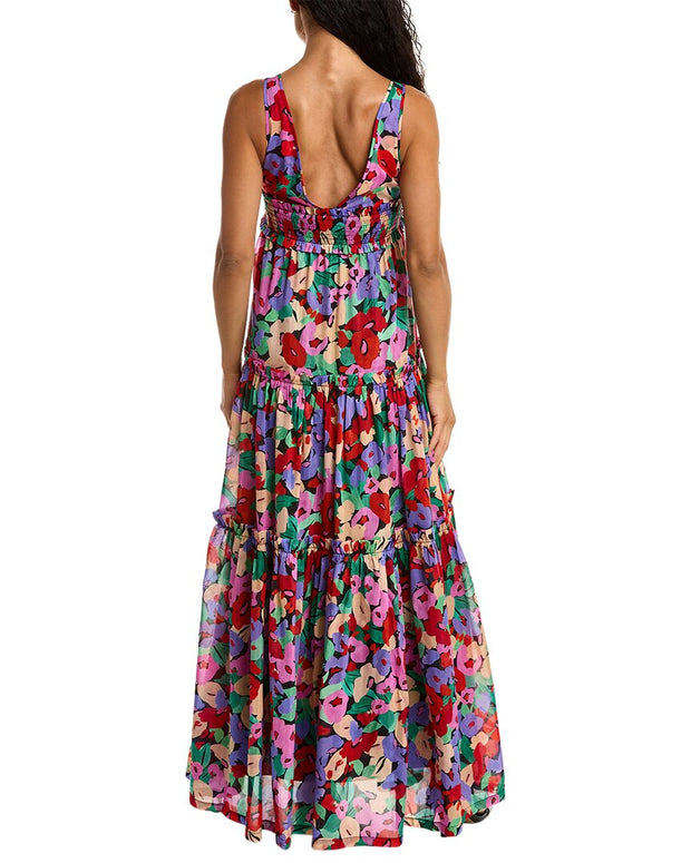 Nicholas Myla Silk-Blend Maxi Dress