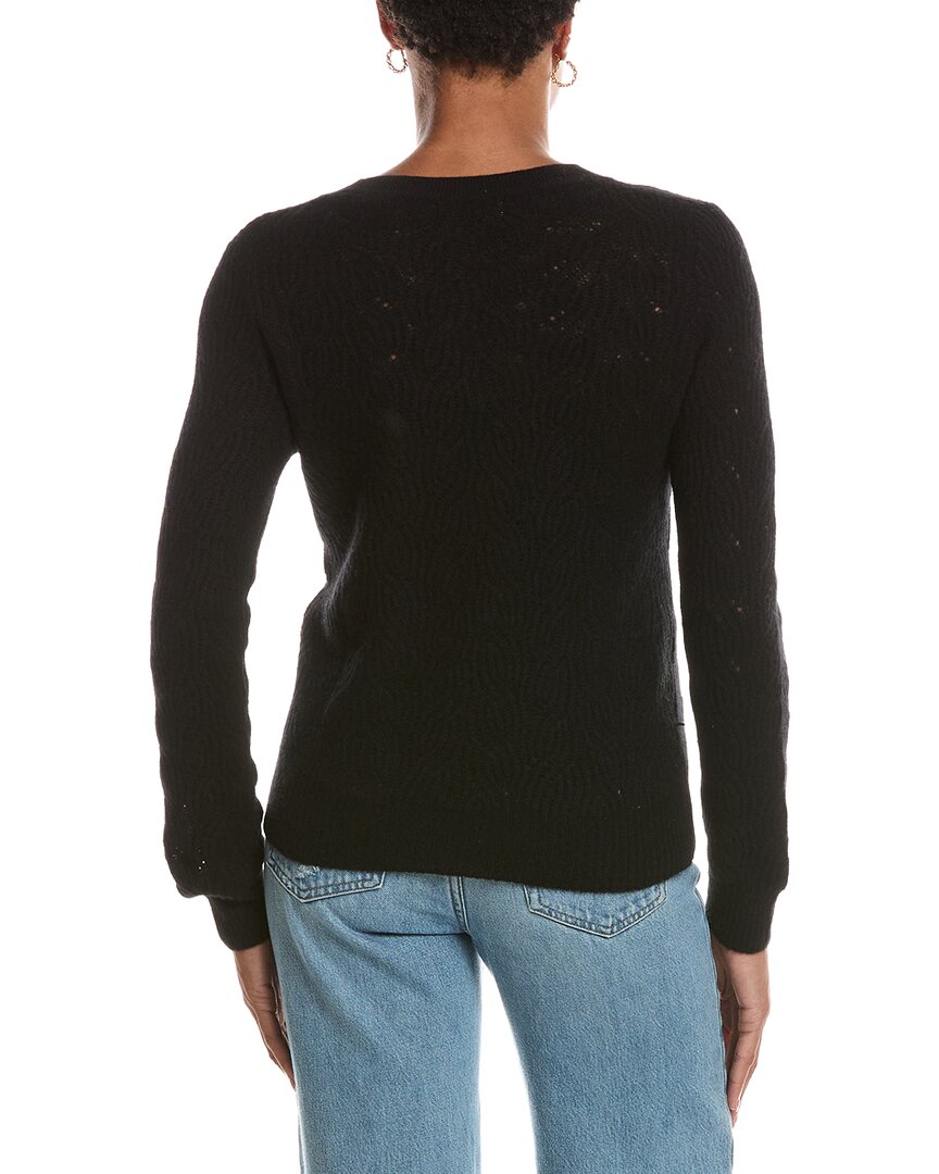NAADAM Naadam Coastal Cashmere Novelty Stitch Crewneck Sweater