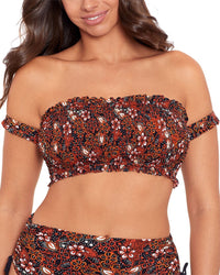 Skinny Dippers Jasmine Mae Bikini Top Brown