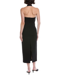 Toccin Davina Sculpted Halter Midi Dress