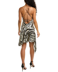 Nicholas Bitty Cowl Silk Mini Dress