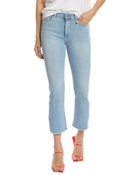 Dl1961 Bridget Boot High-Rise Instasculpt Baby Blue Raw Ankle Cut Jean