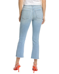Dl1961 Bridget Boot High-Rise Instasculpt Baby Blue Raw Ankle Cut Jean