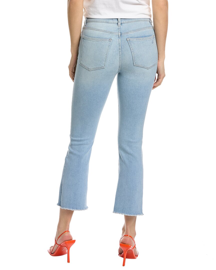 Dl1961 Bridget Boot High-Rise Instasculpt Baby Blue Raw Ankle Cut Jean