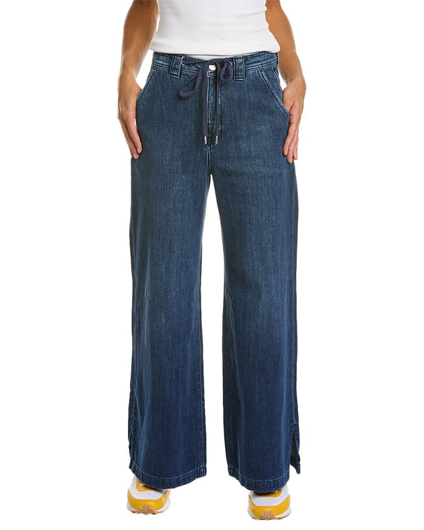 Hudson Jeans Drawstring Linen-Blend Wide Leg Trouser