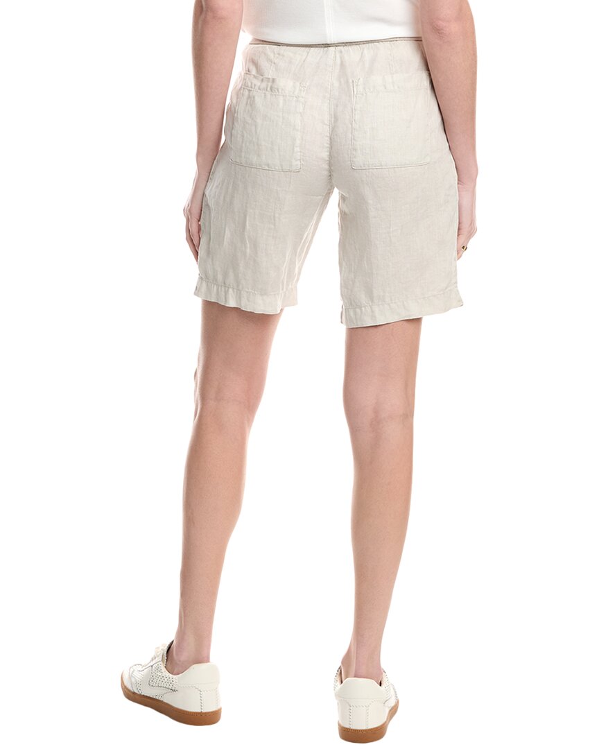 James Perse Pleated Linen Bermuda Short