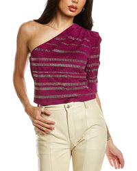 Iro Moroni Suede Top Purple