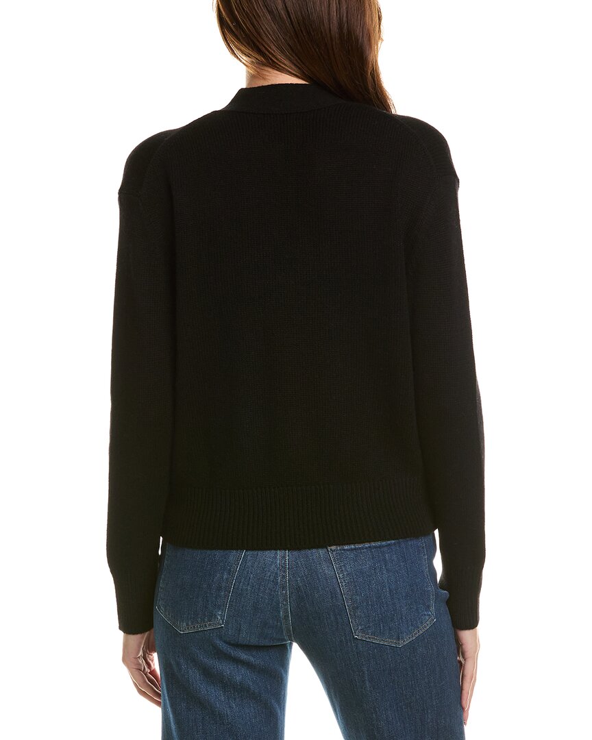 Forte Cashmere Pocket V-Neck Wool & Cashmere-Blend Cardigan2